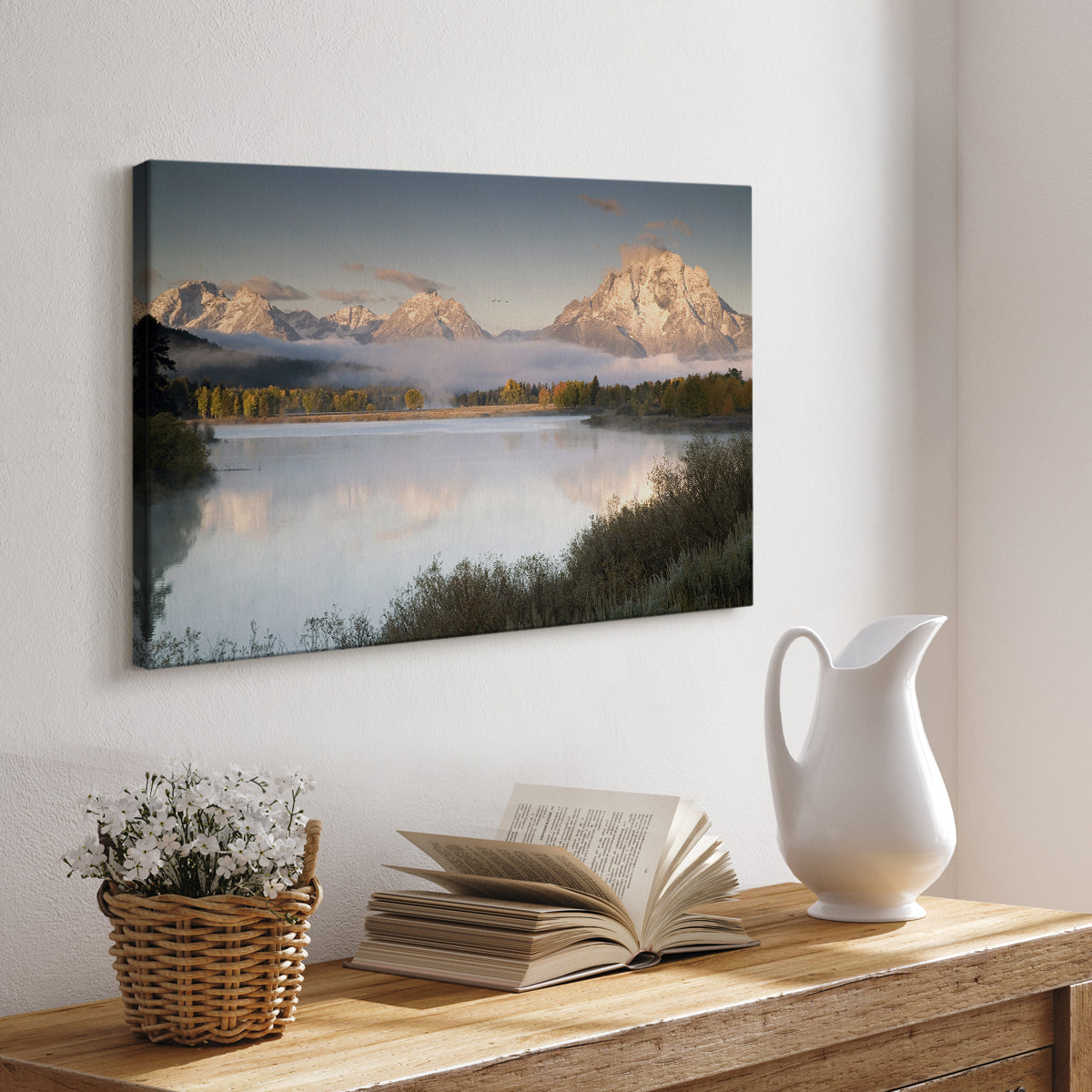 Snake River Fog - Canvas Art Print