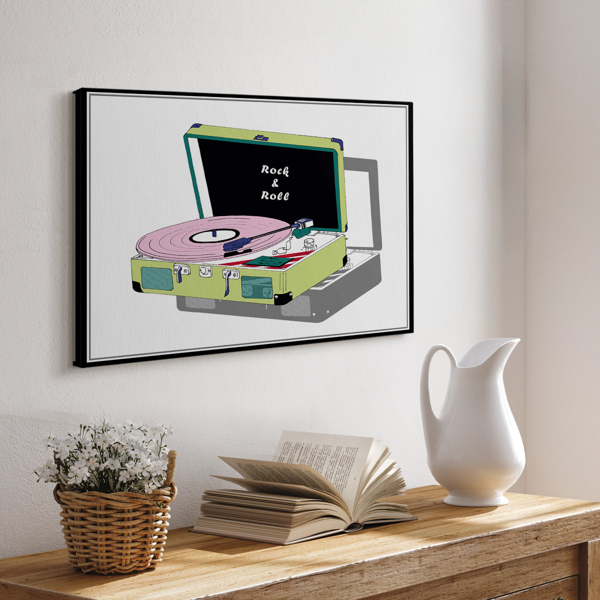 Record Shop II - Canvas Art Print