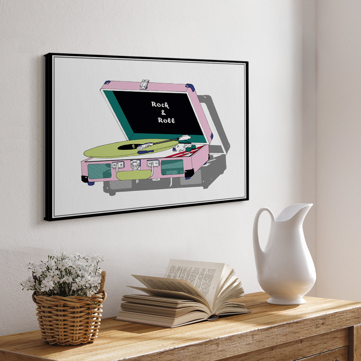Record Shop I - Canvas Art Print