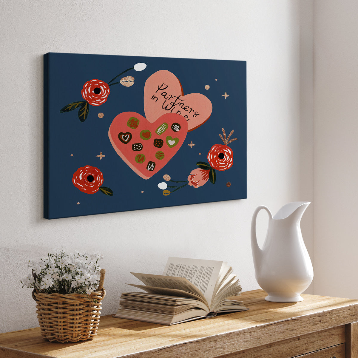 Happy Galentine I - Canvas Art Print