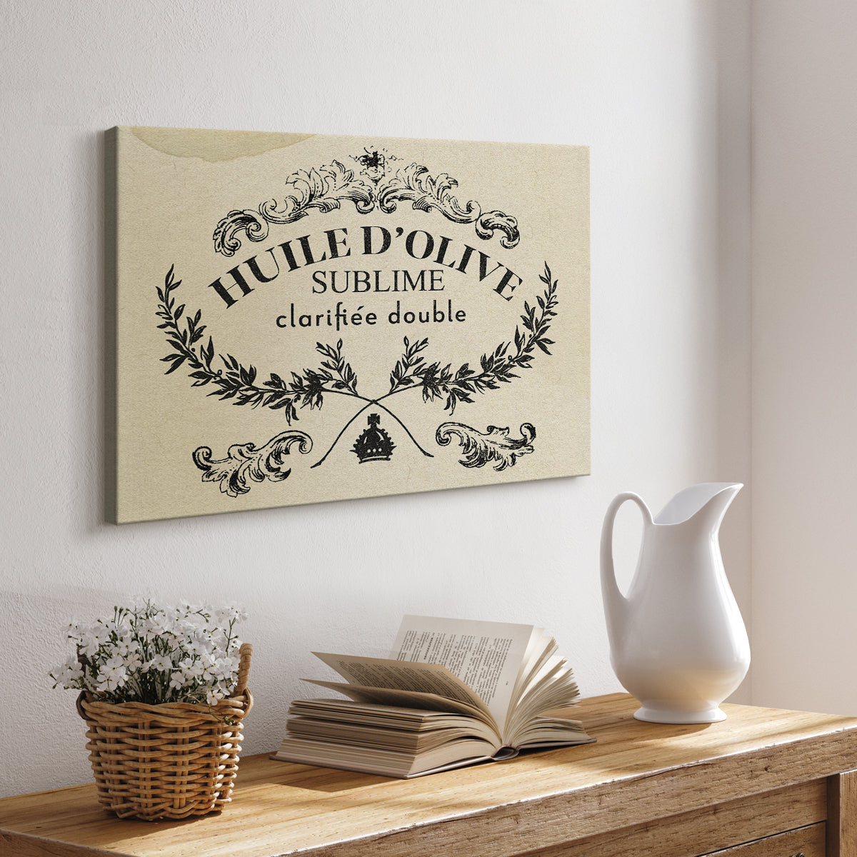 Antique French Label IV - Canvas Art Print