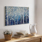 Blue Abstract Forest XXXVIII - Canvas Art Print