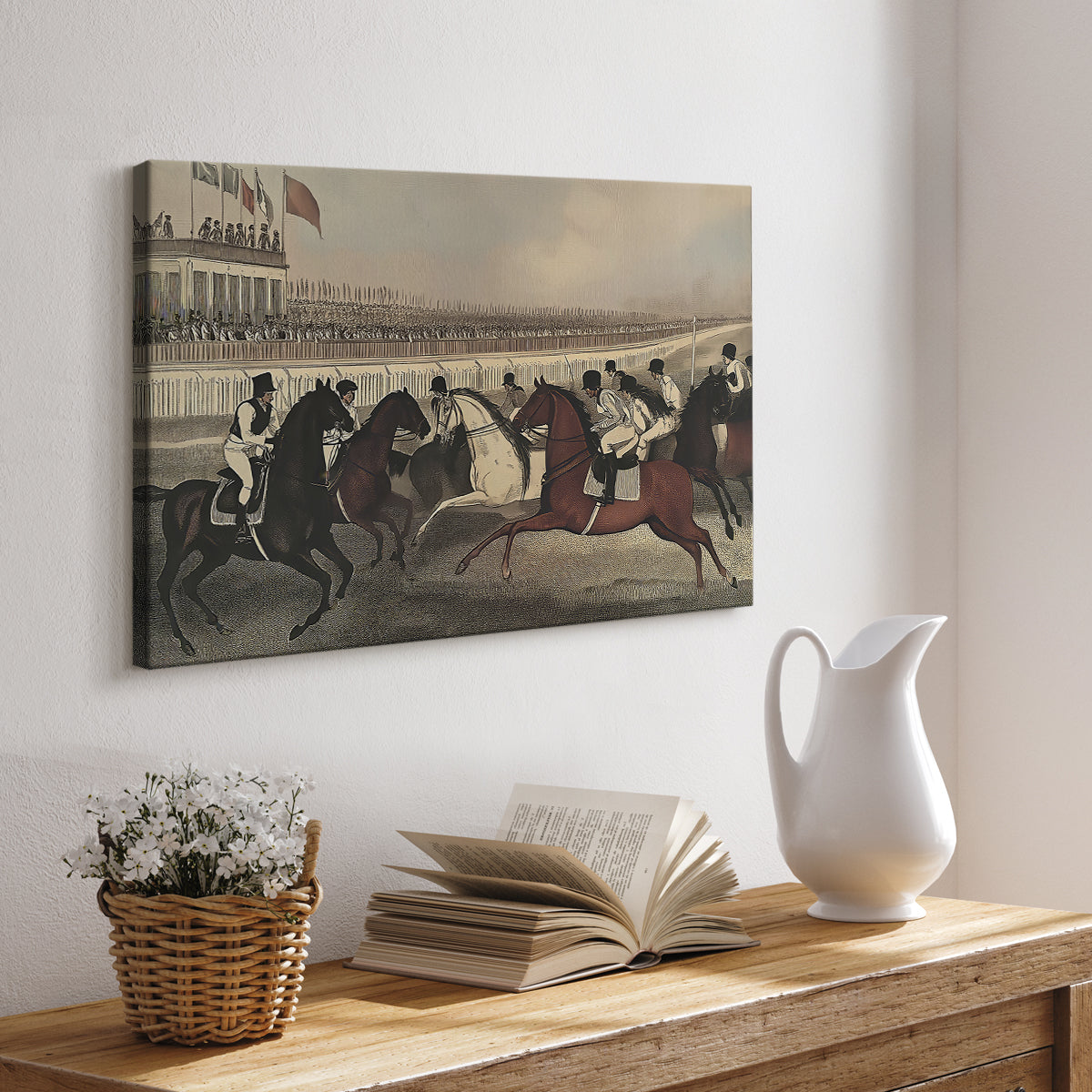 Vintage Jockey LVII - Canvas Art Print