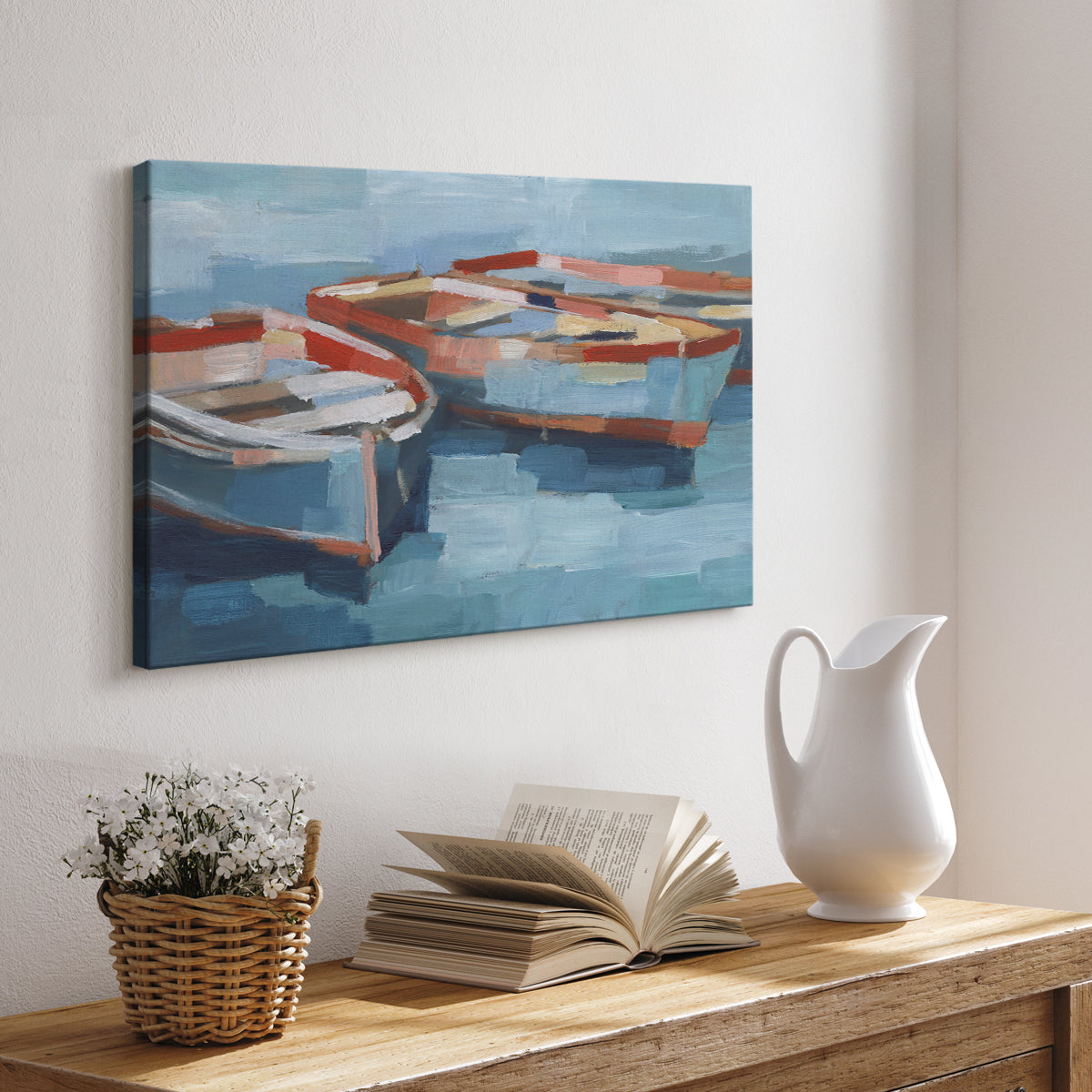 Primary Boats II - Canvas Art Print