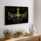 Golden Chandelier - Canvas Art Print