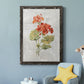 Linen Geranium - Premium Canvas Framed in Barnwood - Ready to Hang