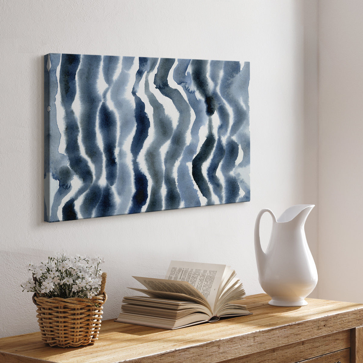 True Blue Wave II - Canvas Art Print