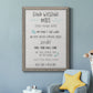 Stay Safe Rules - Premium Canvas Framed in Barnwood - Ready to Hang