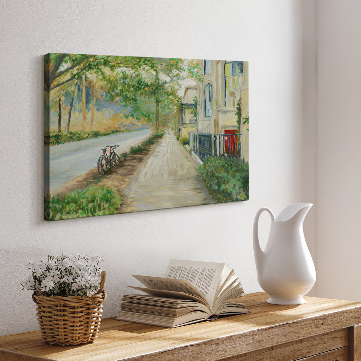 Sunny Side Of The Street - Canvas Art Print