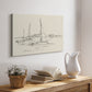 Coastal Contour Sketch I - Canvas Art Print