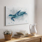 Blue Turtle II - Canvas Art Print