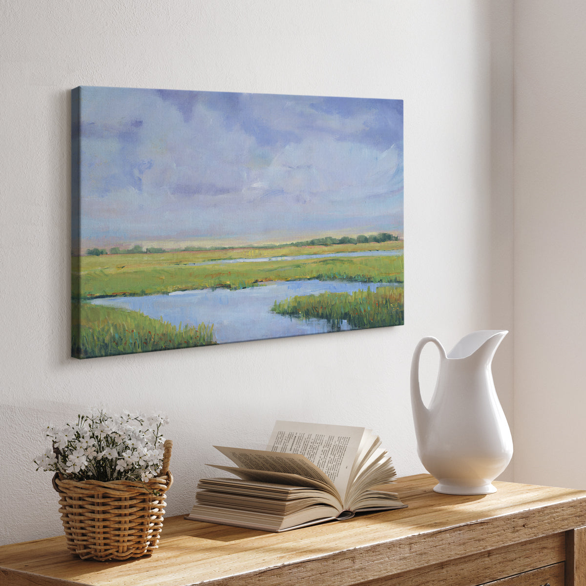 Summer Marsh I - Canvas Art Print