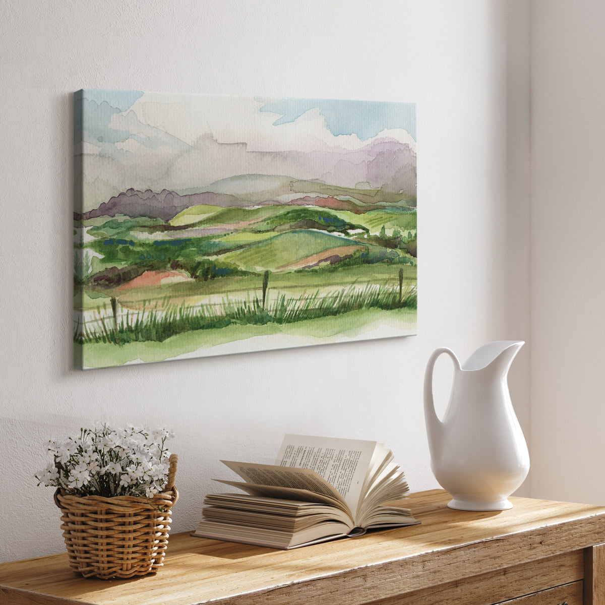 Bennachie Rain II - Canvas Art Print