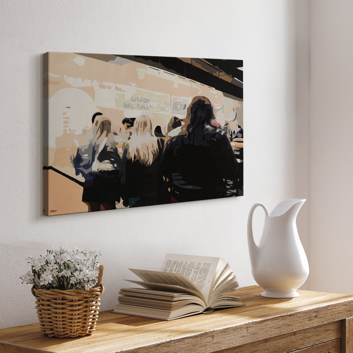 Late Night Queue - Canvas Art Print