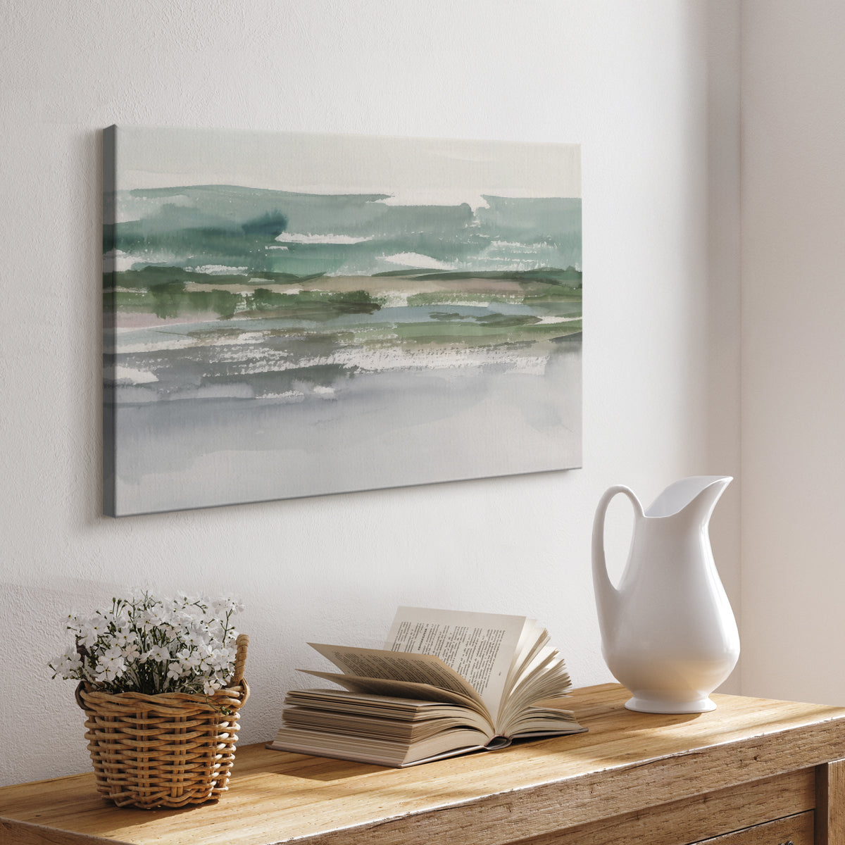 Plein Air River Study I - Canvas Art Print