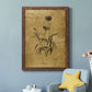 Gold Sketch Botanical I - Premium Canvas Framed in Barnwood - Ready to Hang