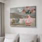 Vase of Pink Flowers VI - Canvas Art Print