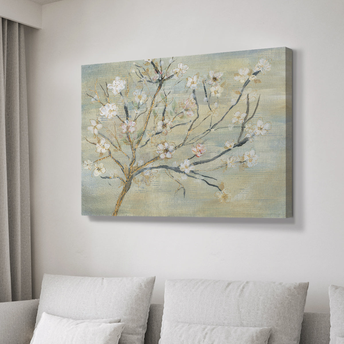 Blossoms & Spring Rain - Canvas Art Print