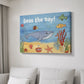 Cute Sea Creatures II - Canvas Art Print