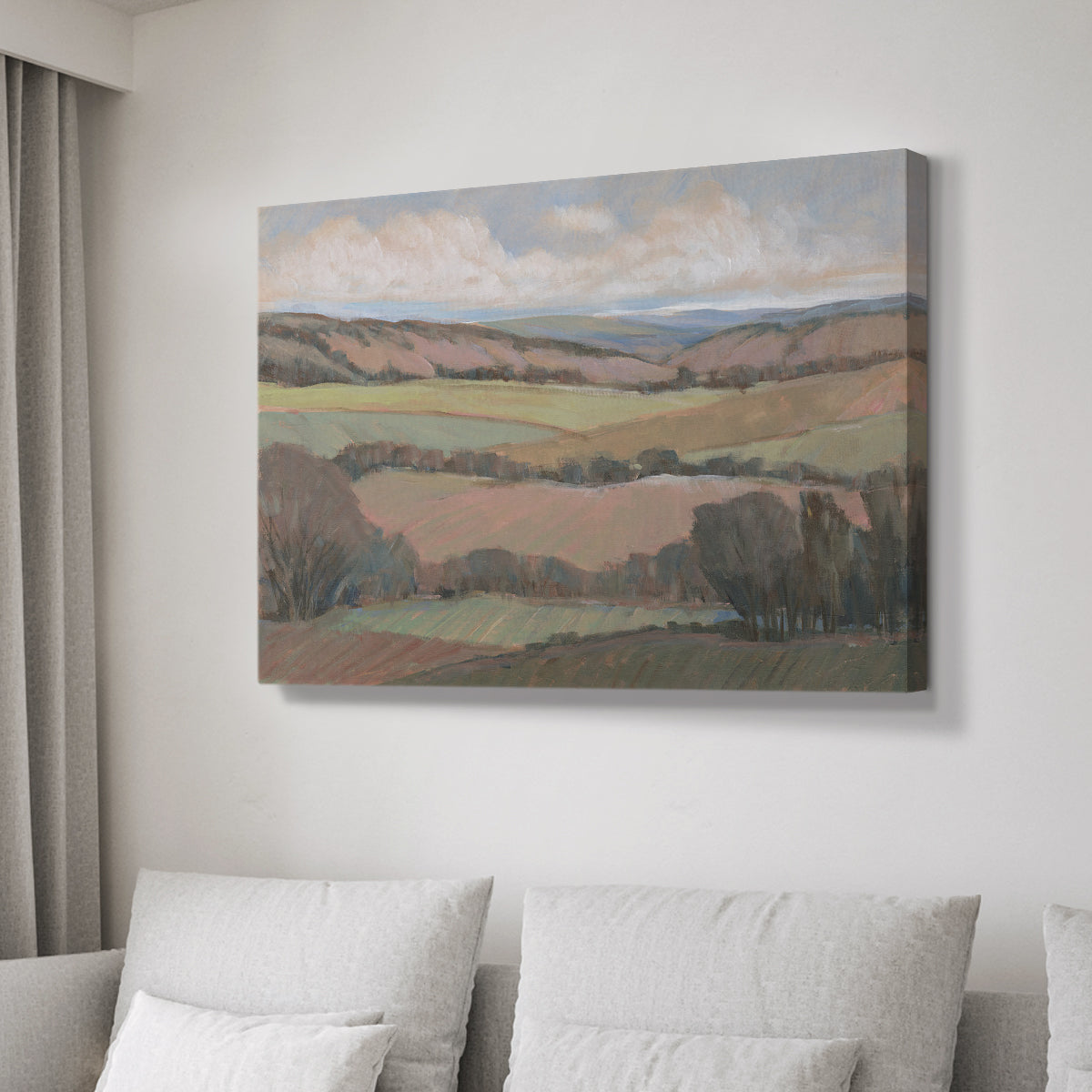 Hilly Countryside II - Canvas Art Print
