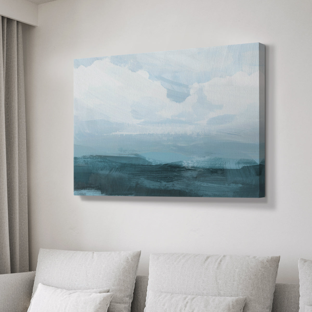 Azure Rising III - Canvas Art Print