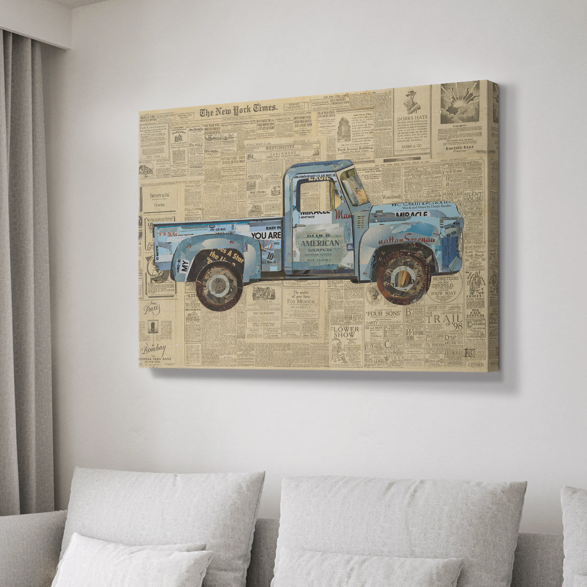George's '53 Ford - Canvas Art Print