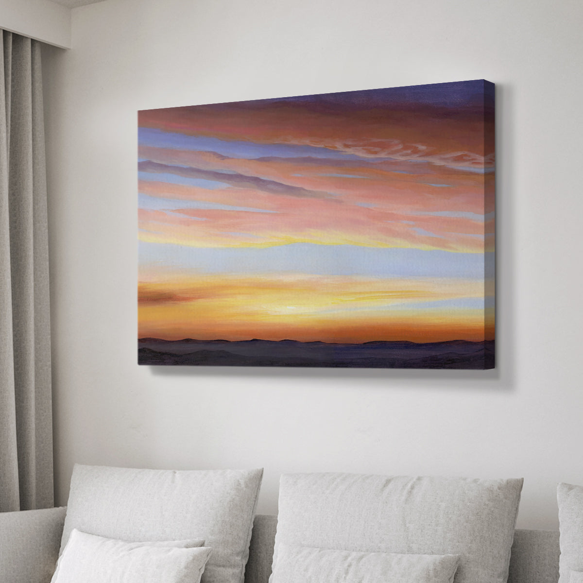 Ignited Dusk III - Canvas Art Print