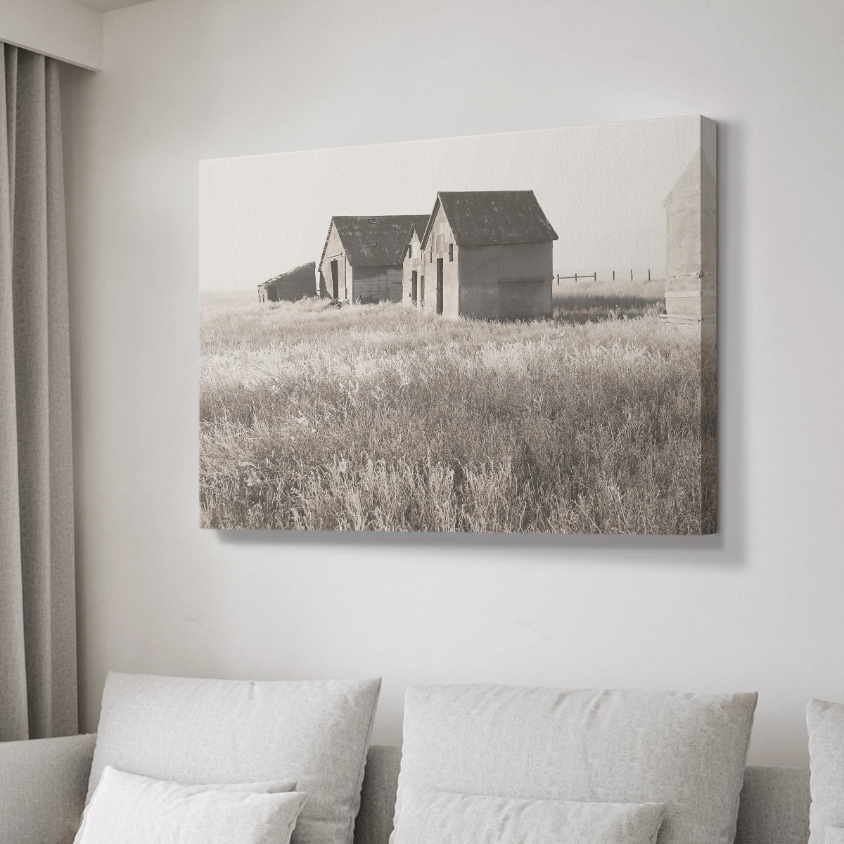 Neutral Barn - Canvas Art Print