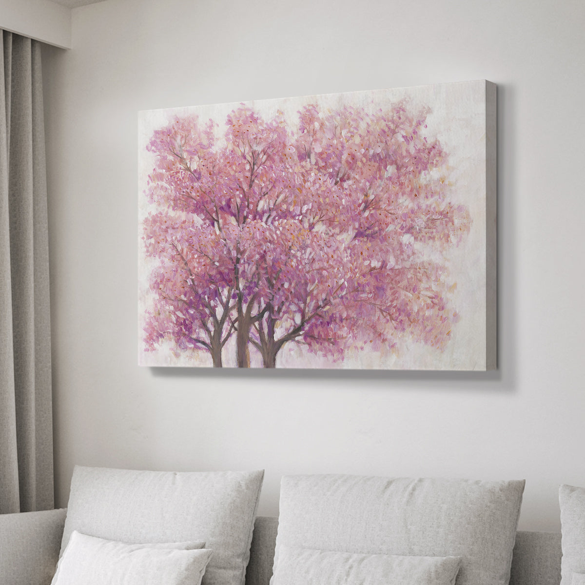 Pink Cherry Blossom Tree I - Canvas Art Print