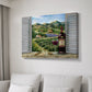 Tuscan Red and Vineyard - Canvas Art Print