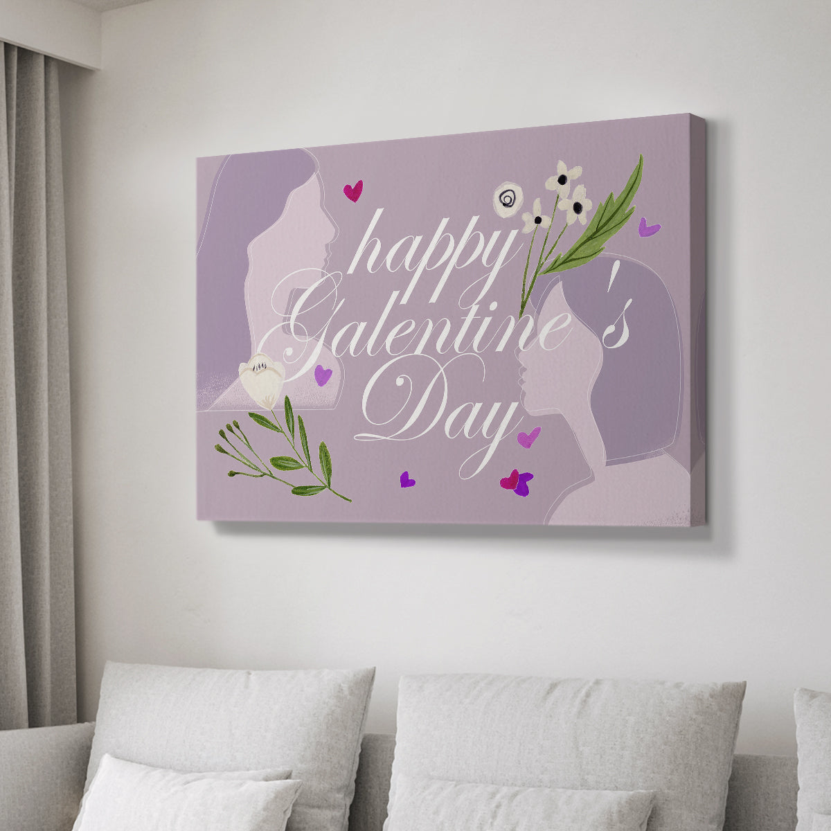 Happy Galentine's Day Collection A - Canvas Art Print