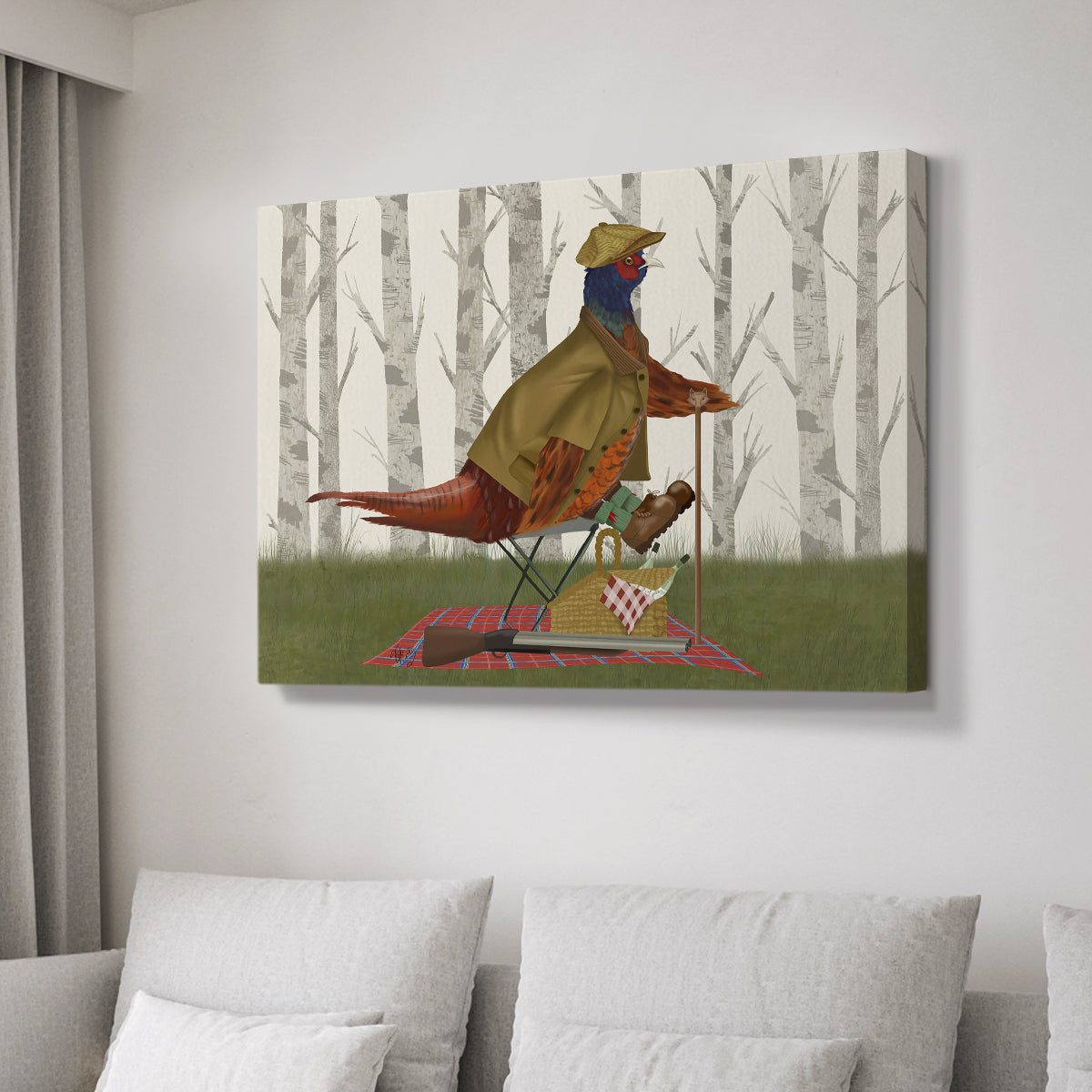 Pheasant Shooting Party 4 - Canvas Art Print