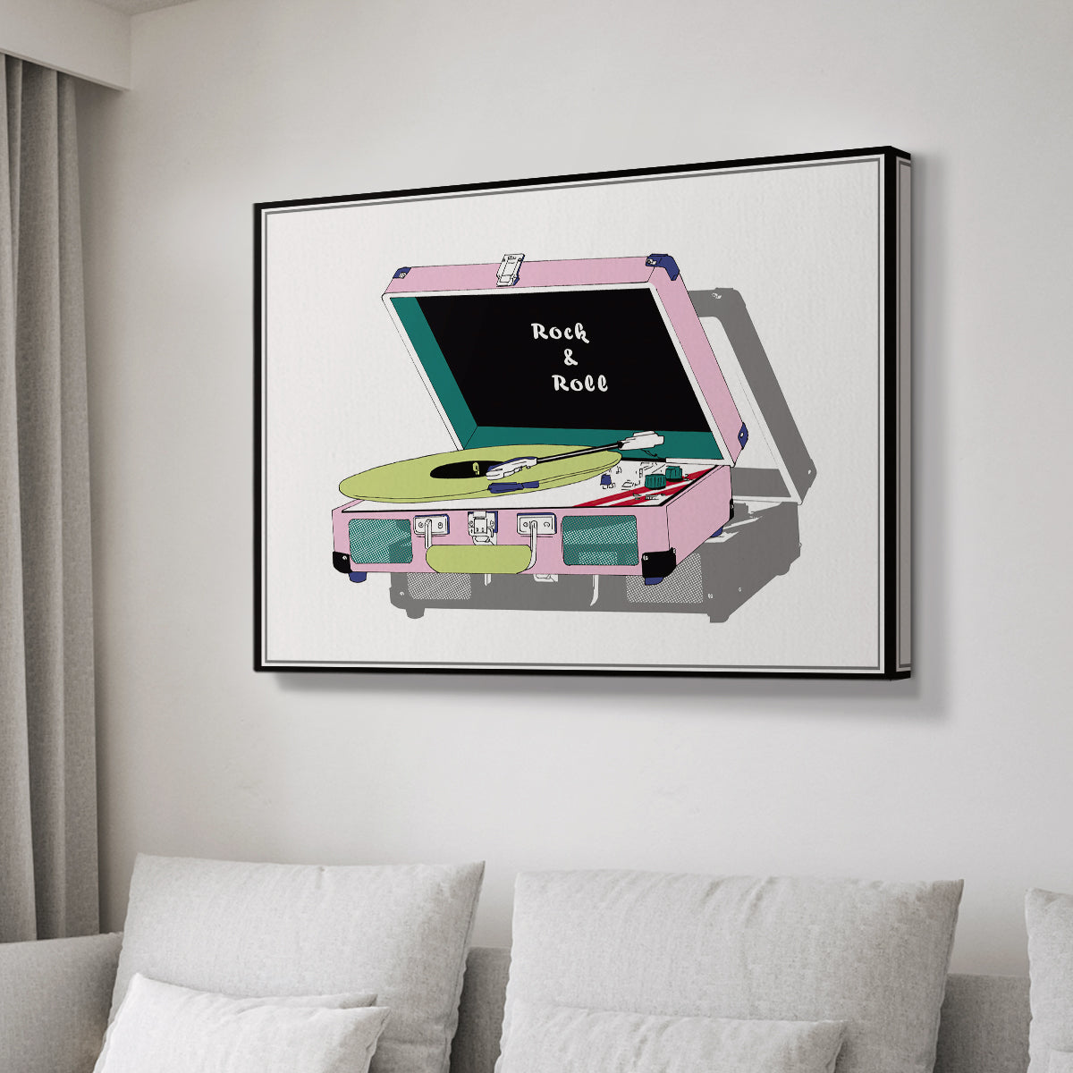 Record Shop I - Canvas Art Print