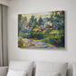 White Barn - Canvas Art Print