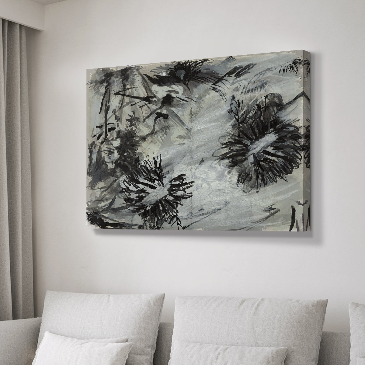 Black & White Chinois I - Canvas Art Print