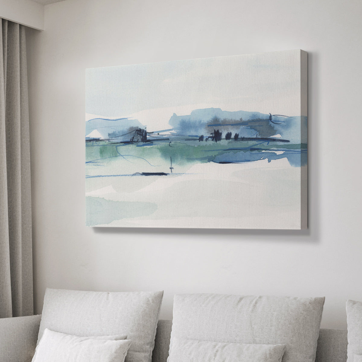Ultramarine Vista II - Canvas Art Print