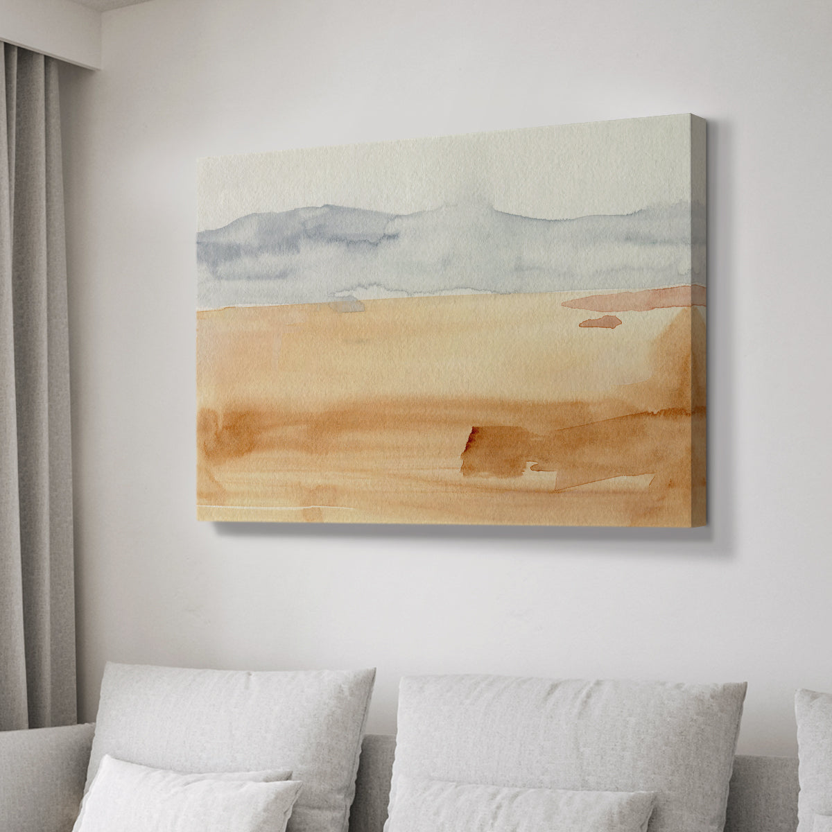 Ash Blue Horizon II - Canvas Art Print