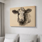Charcoal Cow I - Canvas Art Print