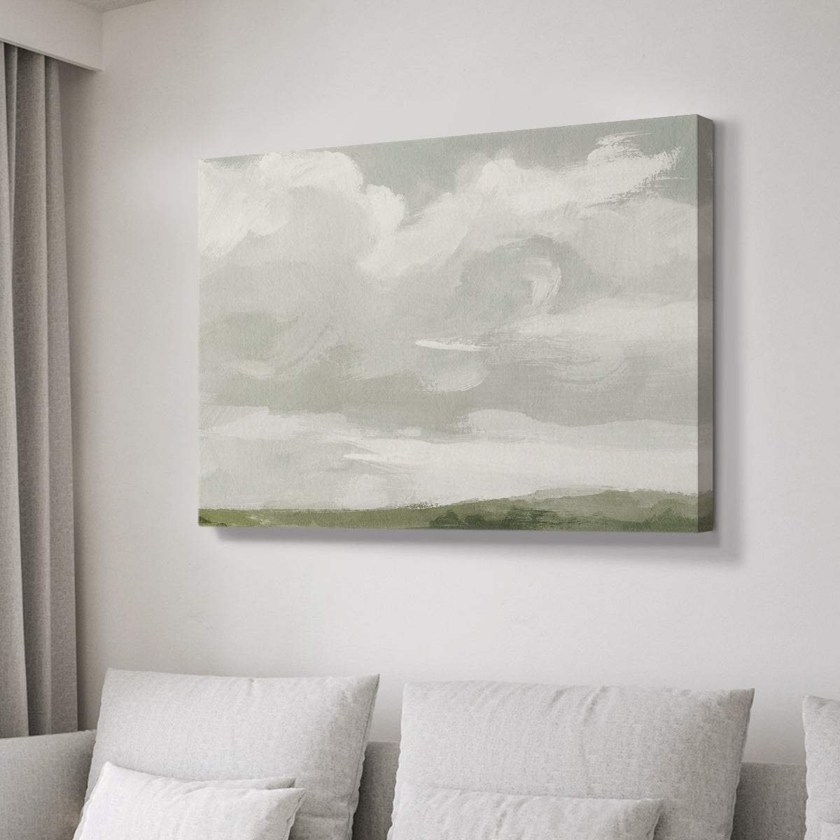 Gray Stone Sky III - Canvas Art Print