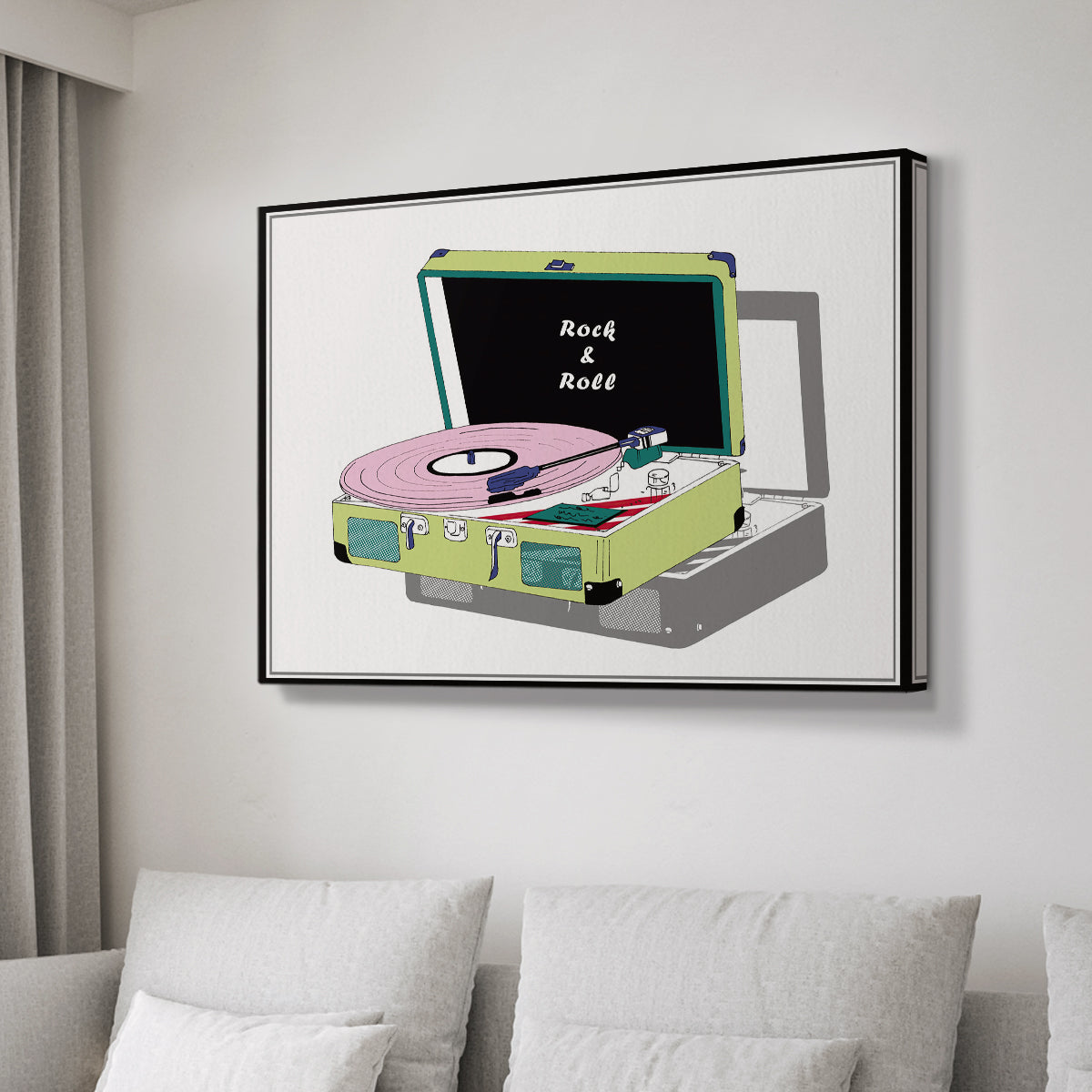Record Shop II - Canvas Art Print