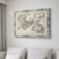 Bordered Map of Canada - Canvas Art Print