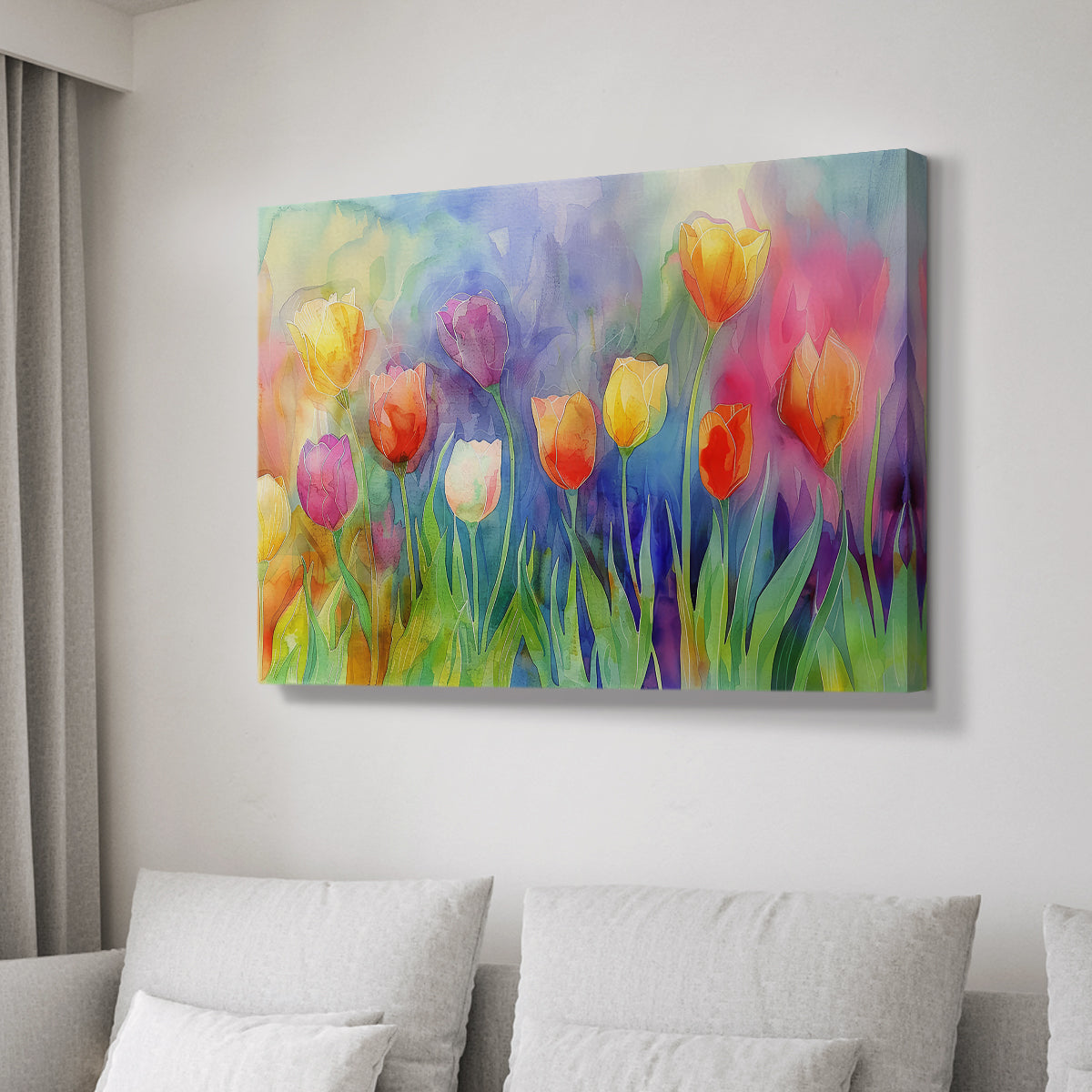 Floral Watercolor II - Canvas Art Print