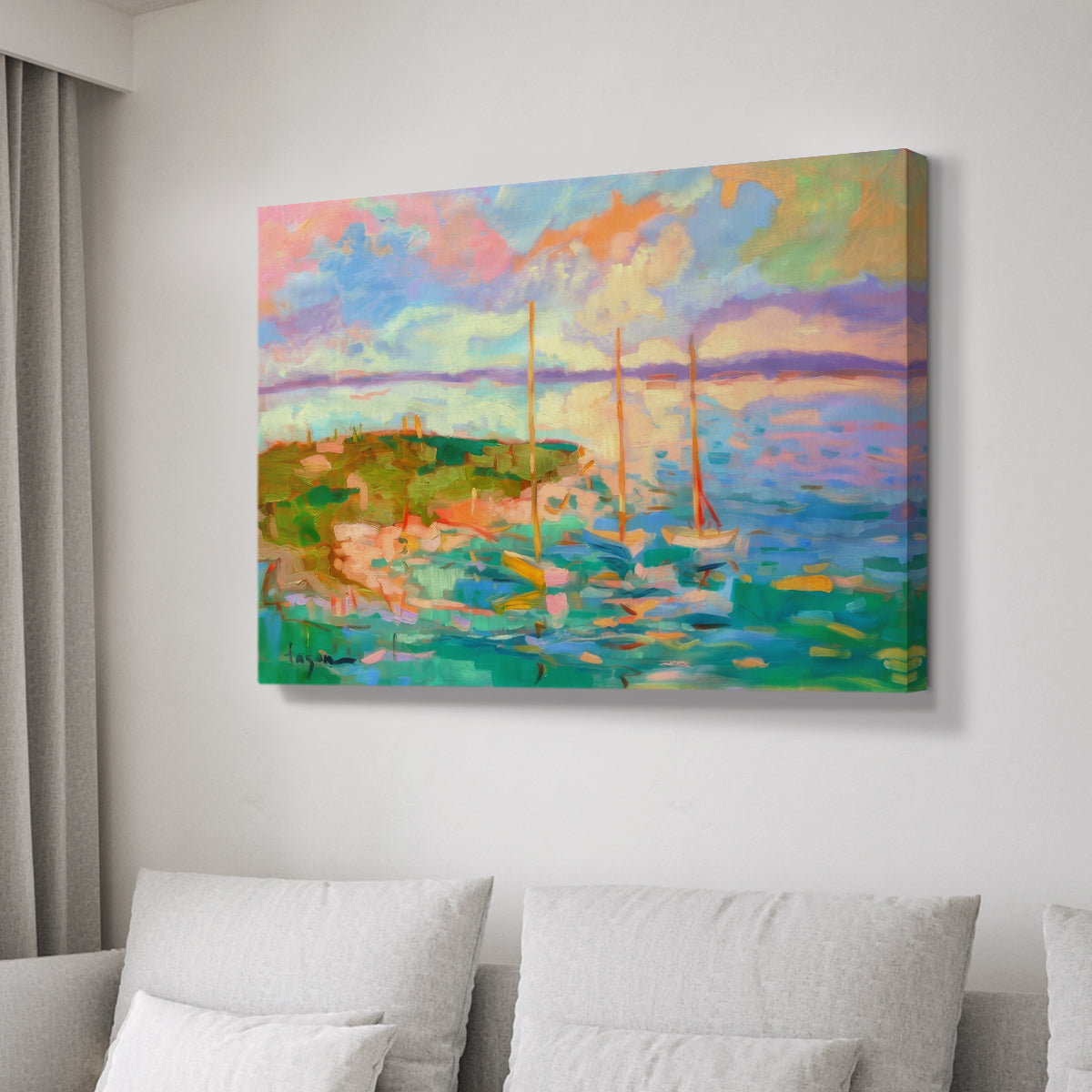 A Peaceful Evening - Canvas Art Print