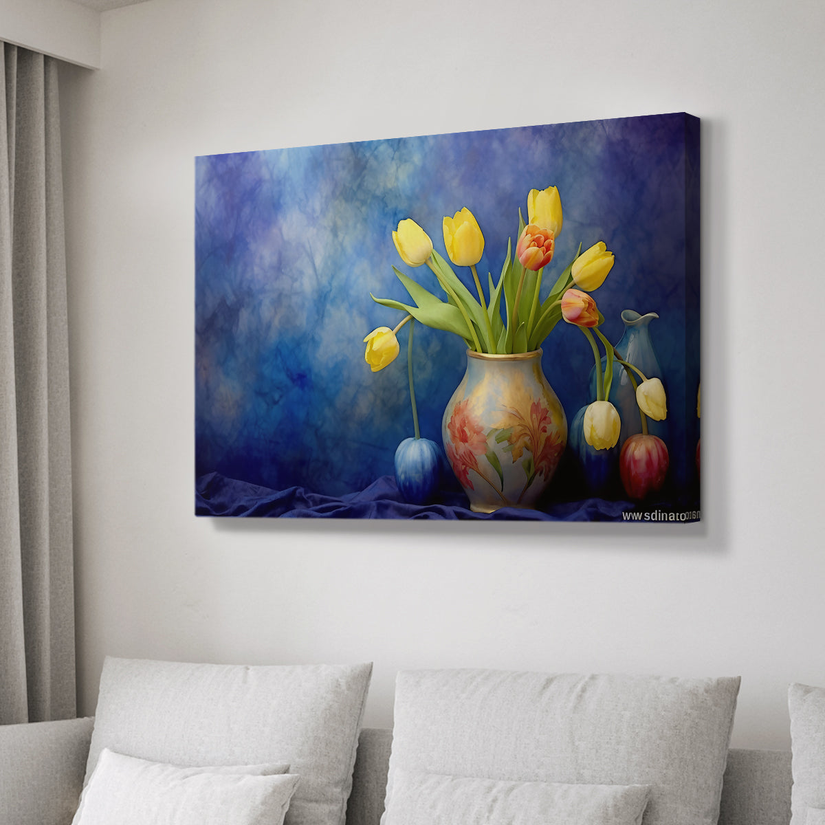 Floral Watercolor IX - Canvas Art Print