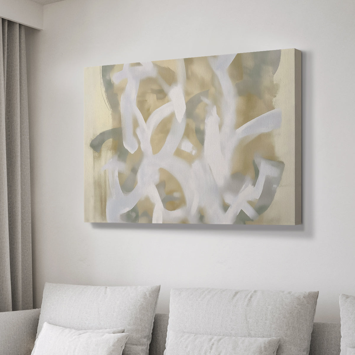 Grey and Gold Abstract CLXIII - Canvas Art Print