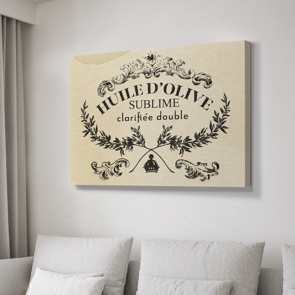 Antique French Label IV - Canvas Art Print