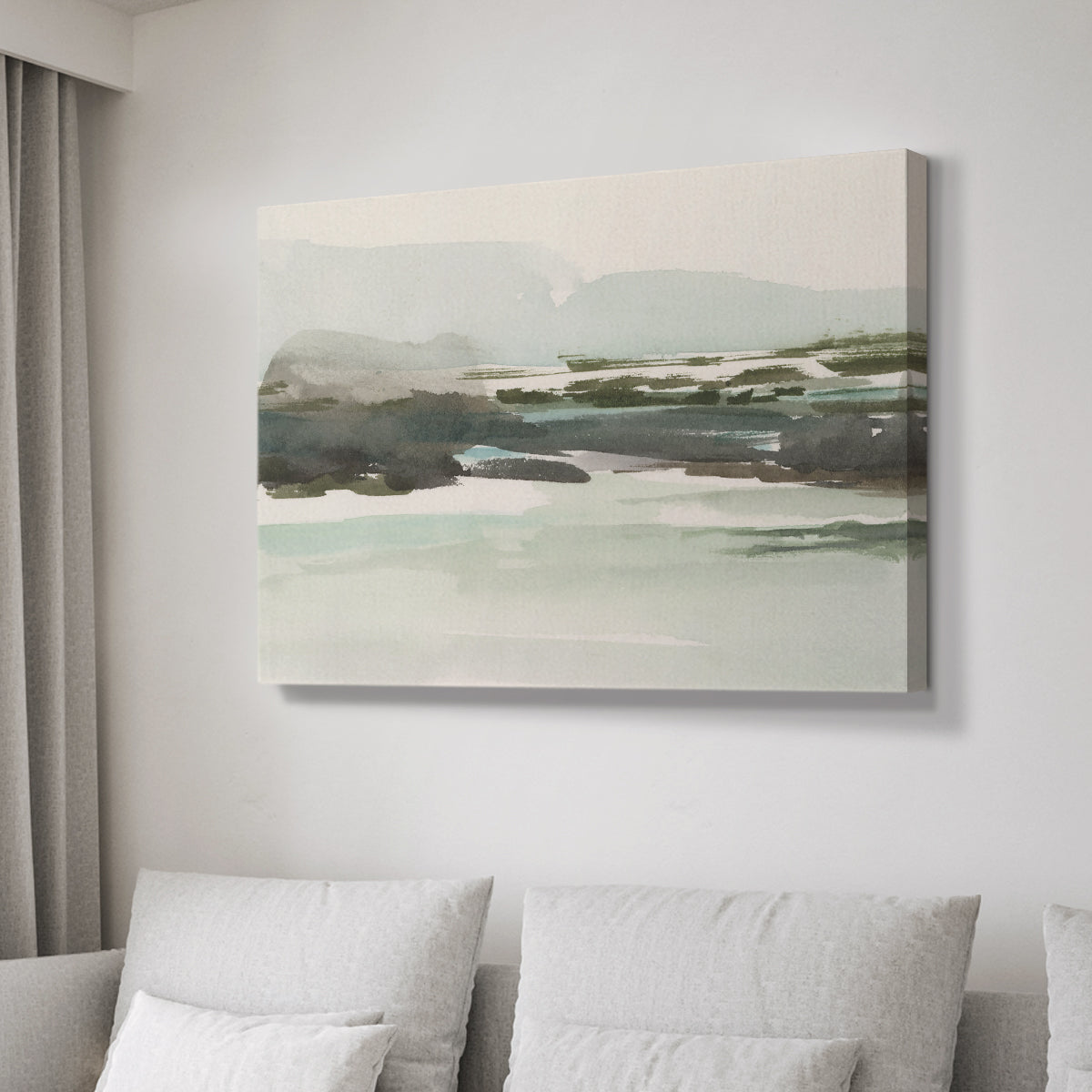 Turquoise Marsh I - Canvas Art Print