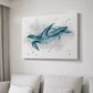 Blue Turtle II - Canvas Art Print