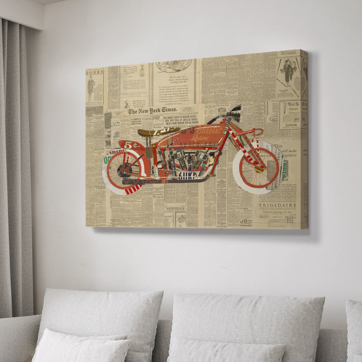 Vintage Red - Canvas Art Print