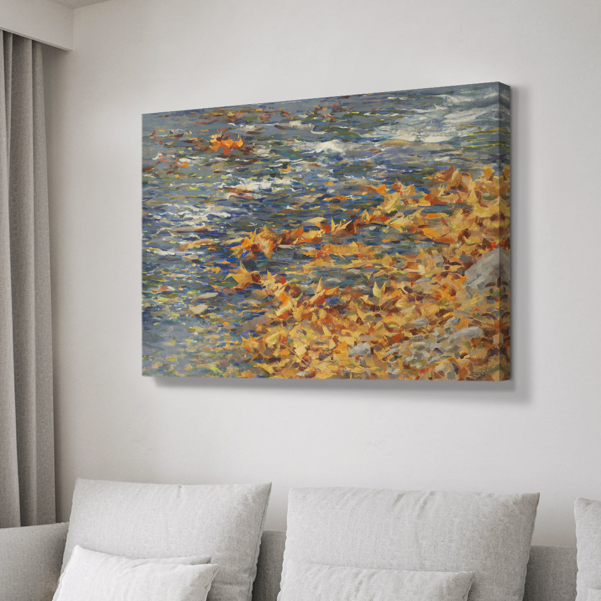 Autumn Creek - Canvas Art Print